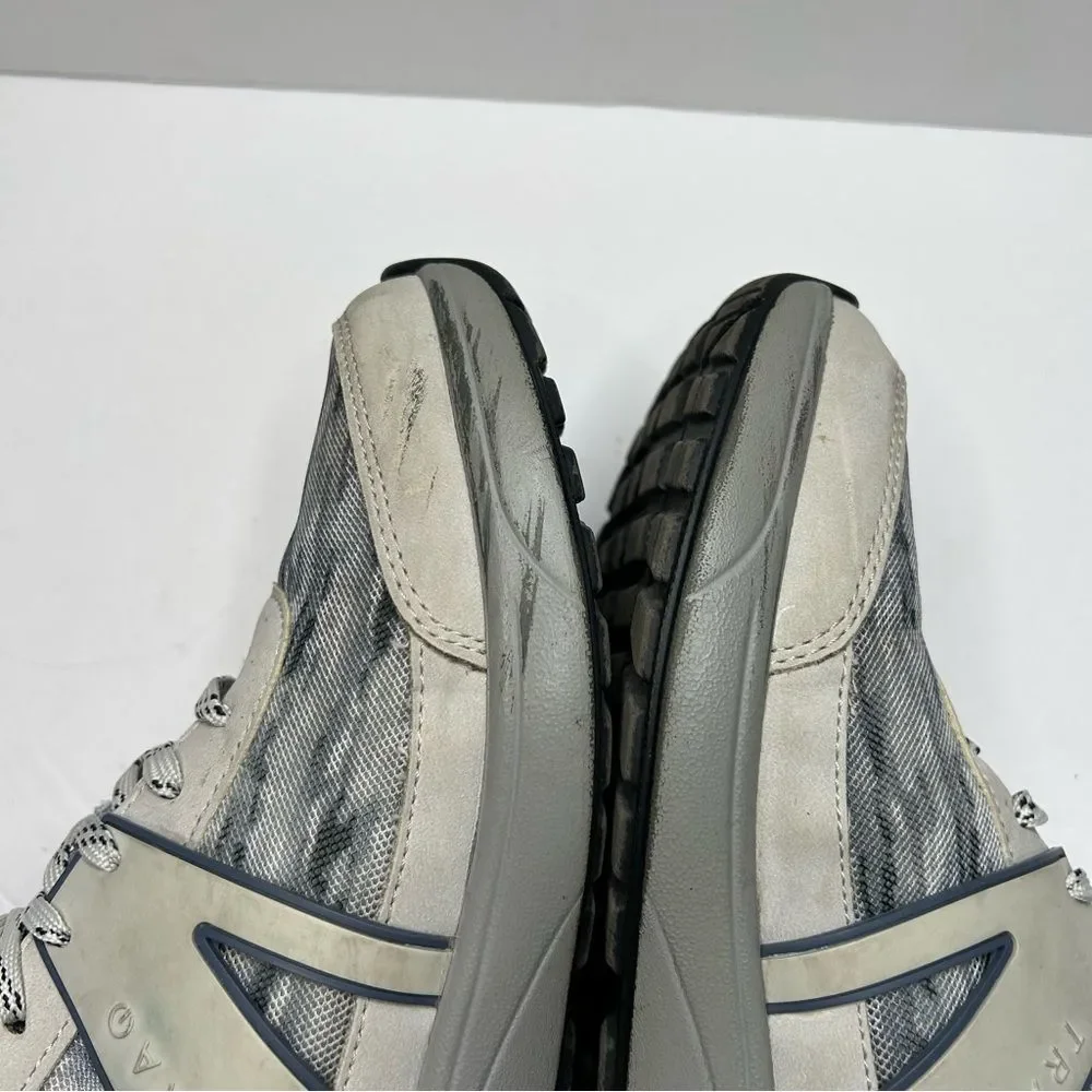 TRAQ Gray and Black Sneakers athletic shoes 39